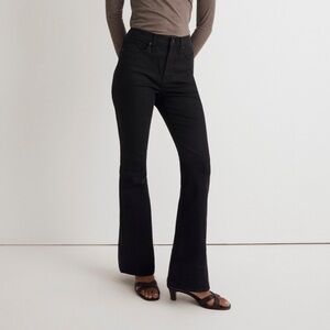 Madewell Skinny Flare High Rise Jeans Black Frost New with Tag NWT